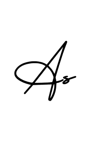 Make a beautiful signature design for name As. Use this online signature maker to create a handwritten signature for free. As signature style 3 images and pictures png