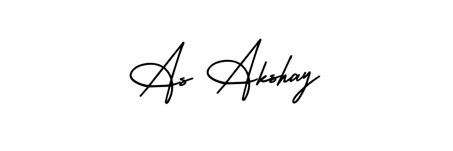 Design your own signature with our free online signature maker. With this signature software, you can create a handwritten (AmerikaSignatureDemo-Regular) signature for name As Akshay. As Akshay signature style 3 images and pictures png