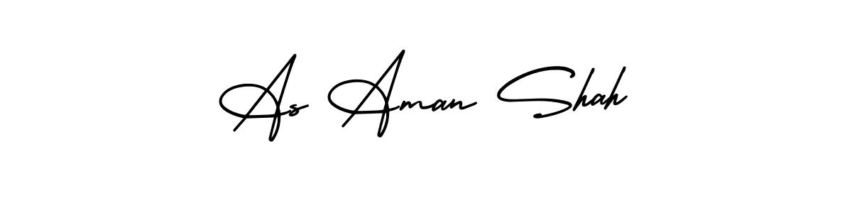 This is the best signature style for the As Aman Shah name. Also you like these signature font (AmerikaSignatureDemo-Regular). Mix name signature. As Aman Shah signature style 3 images and pictures png