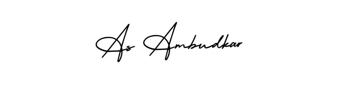 As Ambudkar stylish signature style. Best Handwritten Sign (AmerikaSignatureDemo-Regular) for my name. Handwritten Signature Collection Ideas for my name As Ambudkar. As Ambudkar signature style 3 images and pictures png