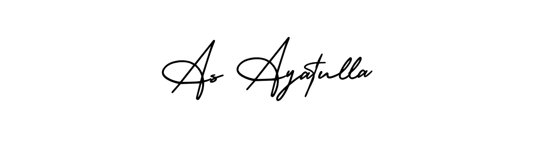Make a beautiful signature design for name As Ayatulla. Use this online signature maker to create a handwritten signature for free. As Ayatulla signature style 3 images and pictures png