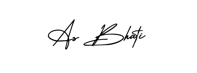 You should practise on your own different ways (AmerikaSignatureDemo-Regular) to write your name (As Bhati) in signature. don't let someone else do it for you. As Bhati signature style 3 images and pictures png