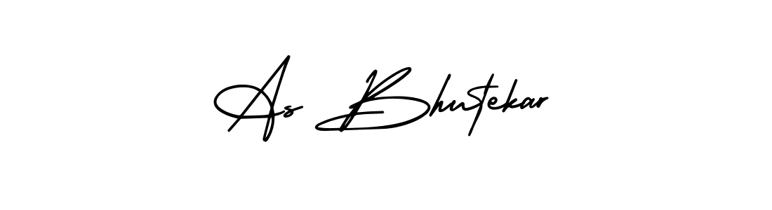 You should practise on your own different ways (AmerikaSignatureDemo-Regular) to write your name (As Bhutekar) in signature. don't let someone else do it for you. As Bhutekar signature style 3 images and pictures png