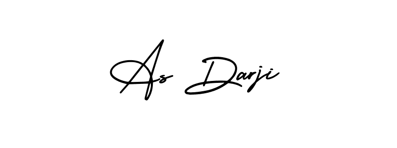 How to make As Darji name signature. Use AmerikaSignatureDemo-Regular style for creating short signs online. This is the latest handwritten sign. As Darji signature style 3 images and pictures png