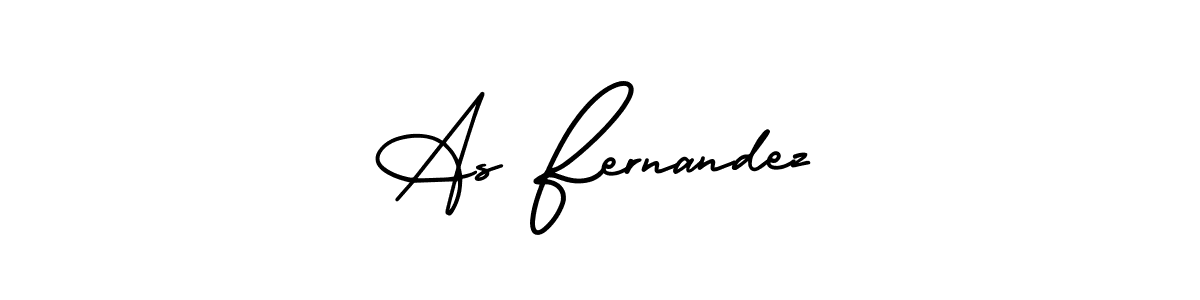 You should practise on your own different ways (AmerikaSignatureDemo-Regular) to write your name (As Fernandez) in signature. don't let someone else do it for you. As Fernandez signature style 3 images and pictures png