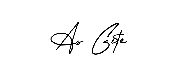 It looks lik you need a new signature style for name As Gite. Design unique handwritten (AmerikaSignatureDemo-Regular) signature with our free signature maker in just a few clicks. As Gite signature style 3 images and pictures png