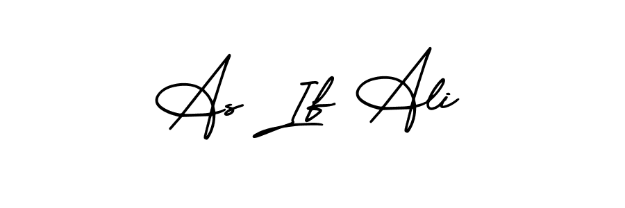 Design your own signature with our free online signature maker. With this signature software, you can create a handwritten (AmerikaSignatureDemo-Regular) signature for name As If Ali. As If Ali signature style 3 images and pictures png