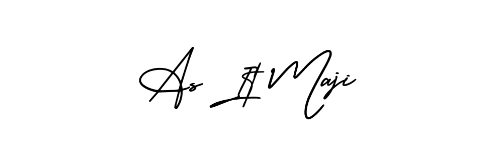 It looks lik you need a new signature style for name As It Maji. Design unique handwritten (AmerikaSignatureDemo-Regular) signature with our free signature maker in just a few clicks. As It Maji signature style 3 images and pictures png