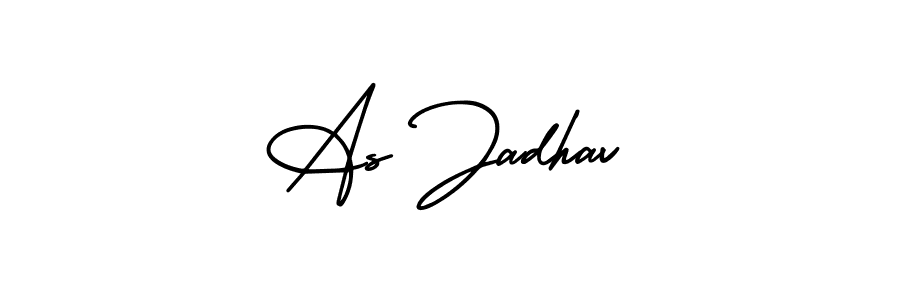 It looks lik you need a new signature style for name As Jadhav. Design unique handwritten (AmerikaSignatureDemo-Regular) signature with our free signature maker in just a few clicks. As Jadhav signature style 3 images and pictures png