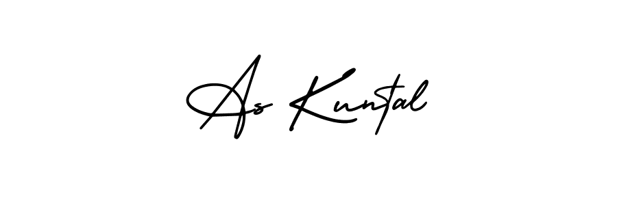 How to Draw As Kuntal signature style? AmerikaSignatureDemo-Regular is a latest design signature styles for name As Kuntal. As Kuntal signature style 3 images and pictures png