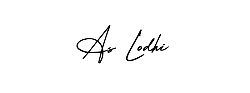 How to make As Lodhi name signature. Use AmerikaSignatureDemo-Regular style for creating short signs online. This is the latest handwritten sign. As Lodhi signature style 3 images and pictures png