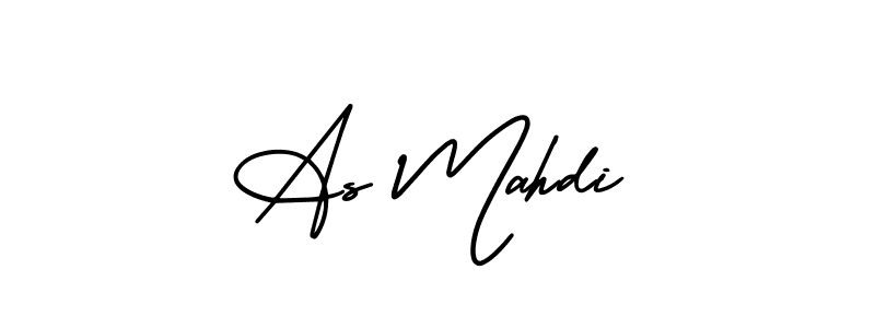 Use a signature maker to create a handwritten signature online. With this signature software, you can design (AmerikaSignatureDemo-Regular) your own signature for name As Mahdi. As Mahdi signature style 3 images and pictures png