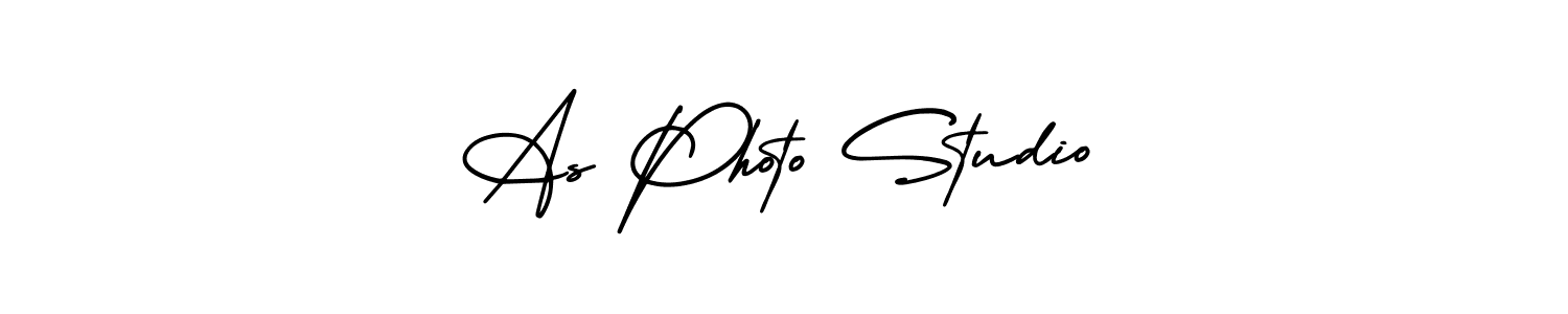 You should practise on your own different ways (AmerikaSignatureDemo-Regular) to write your name (As Photo Studio) in signature. don't let someone else do it for you. As Photo Studio signature style 3 images and pictures png