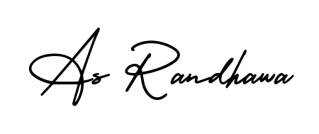 A classic penmanship look for As Randhawa. The AmerikaSignatureDemo-Regular font brings timeless elegance and confidence to every signed document. As Randhawa signature style 3 images and pictures png