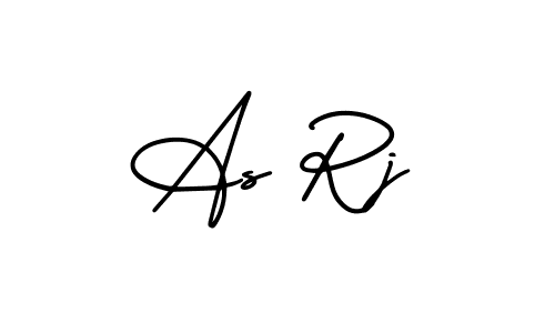 The best way (AmerikaSignatureDemo-Regular) to make a short signature is to pick only two or three words in your name. The name As Rj include a total of six letters. For converting this name. As Rj signature style 3 images and pictures png