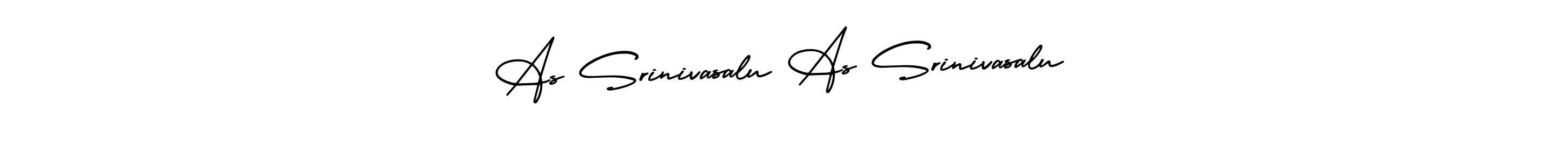 How to make As Srinivasalu As Srinivasalu signature? AmerikaSignatureDemo-Regular is a professional autograph style. Create handwritten signature for As Srinivasalu As Srinivasalu name. As Srinivasalu As Srinivasalu signature style 3 images and pictures png