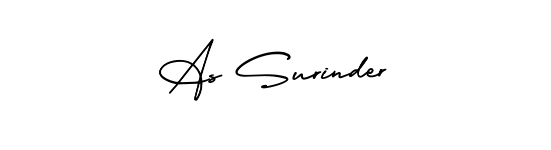 Also we have As Surinder name is the best signature style. Create professional handwritten signature collection using AmerikaSignatureDemo-Regular autograph style. As Surinder signature style 3 images and pictures png