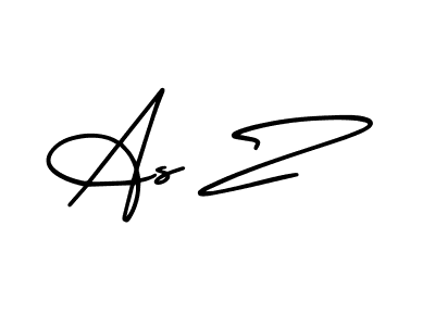 Design your own signature with our free online signature maker. With this signature software, you can create a handwritten (AmerikaSignatureDemo-Regular) signature for name As Z. As Z signature style 3 images and pictures png