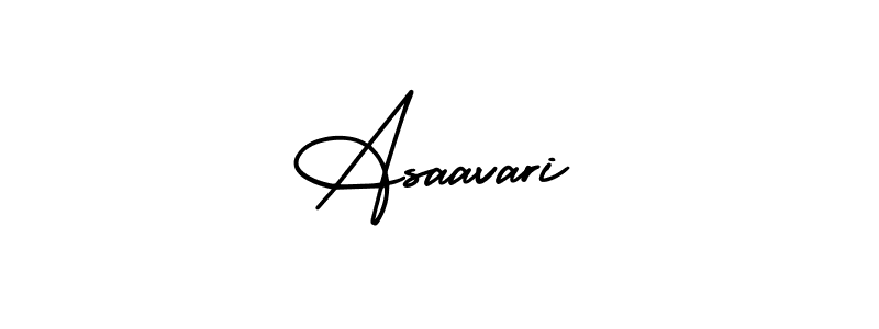 Asaavari stylish signature style. Best Handwritten Sign (AmerikaSignatureDemo-Regular) for my name. Handwritten Signature Collection Ideas for my name Asaavari. Asaavari signature style 3 images and pictures png