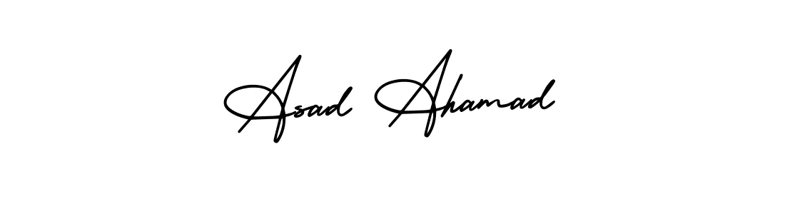 Also You can easily find your signature by using the search form. We will create Asad Ahamad name handwritten signature images for you free of cost using AmerikaSignatureDemo-Regular sign style. Asad Ahamad signature style 3 images and pictures png