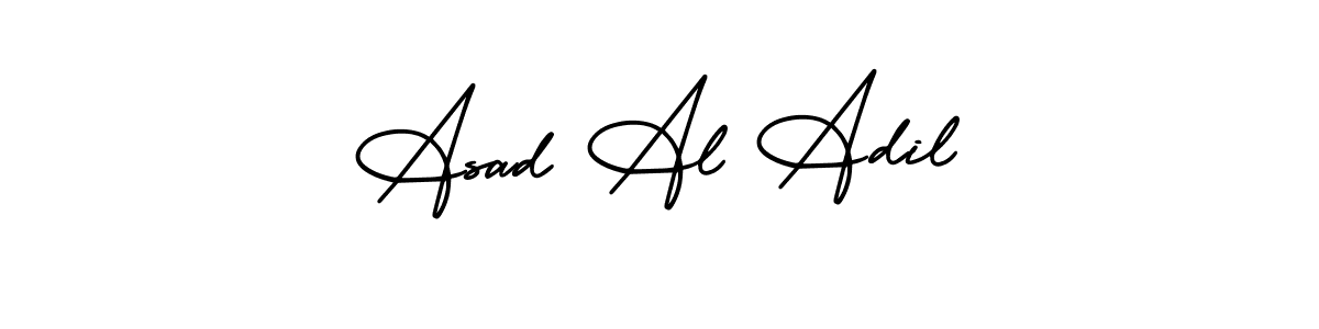 How to make Asad Al Adil signature? AmerikaSignatureDemo-Regular is a professional autograph style. Create handwritten signature for Asad Al Adil name. Asad Al Adil signature style 3 images and pictures png