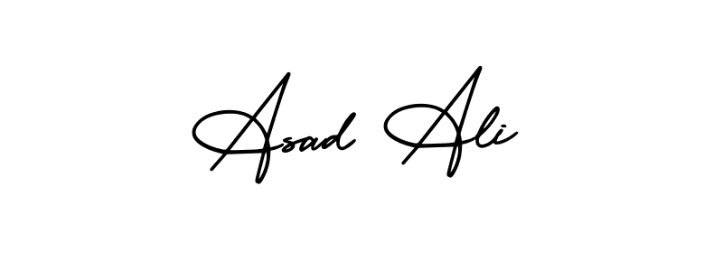 if you are searching for the best signature style for your name Asad Ali. so please give up your signature search. here we have designed multiple signature styles  using AmerikaSignatureDemo-Regular. Asad Ali signature style 3 images and pictures png