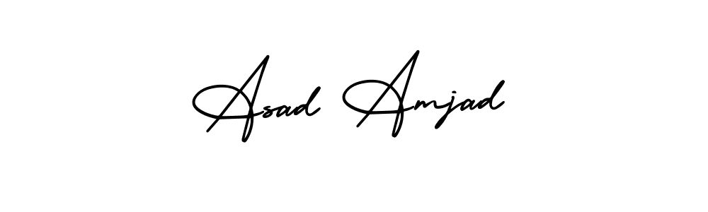 Design your own signature with our free online signature maker. With this signature software, you can create a handwritten (AmerikaSignatureDemo-Regular) signature for name Asad Amjad. Asad Amjad signature style 3 images and pictures png