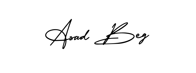 This is the best signature style for the Asad Beg name. Also you like these signature font (AmerikaSignatureDemo-Regular). Mix name signature. Asad Beg signature style 3 images and pictures png
