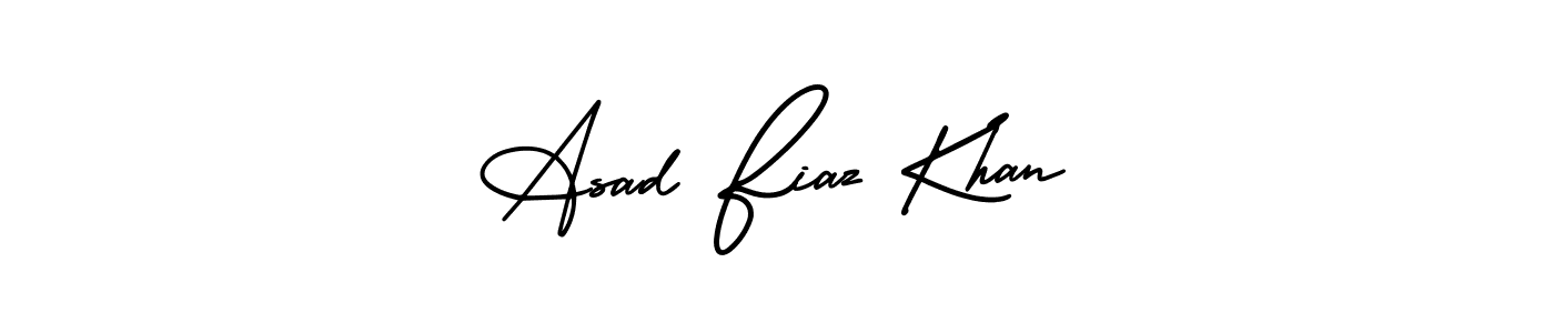 Make a beautiful signature design for name Asad Fiaz Khan. With this signature (AmerikaSignatureDemo-Regular) style, you can create a handwritten signature for free. Asad Fiaz Khan signature style 3 images and pictures png