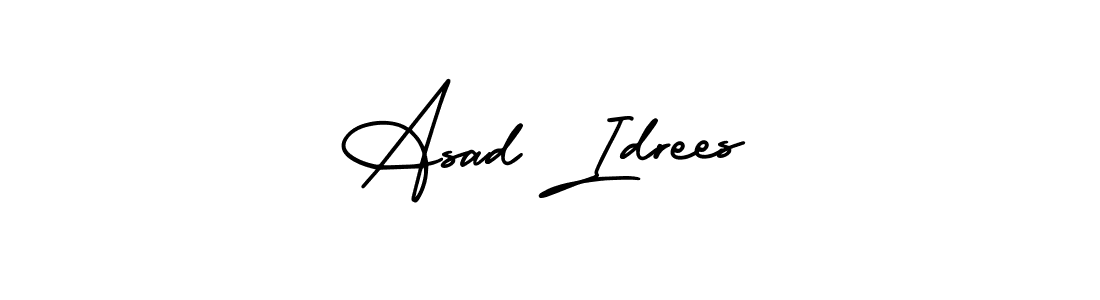 AmerikaSignatureDemo-Regular is a professional signature style that is perfect for those who want to add a touch of class to their signature. It is also a great choice for those who want to make their signature more unique. Get Asad Idrees name to fancy signature for free. Asad Idrees signature style 3 images and pictures png