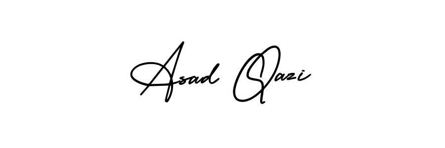 Create a beautiful signature design for name Asad Qazi. With this signature (AmerikaSignatureDemo-Regular) fonts, you can make a handwritten signature for free. Asad Qazi signature style 3 images and pictures png