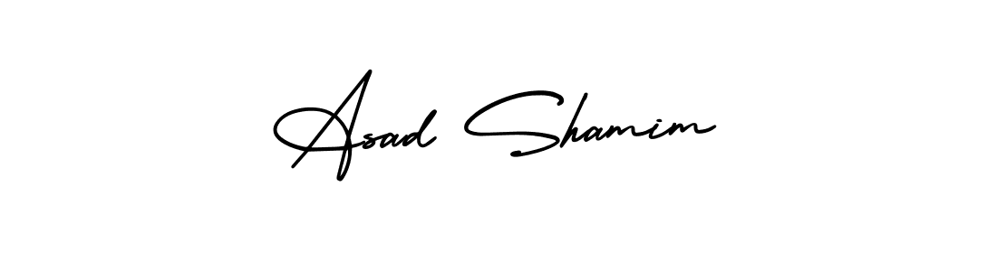 AmerikaSignatureDemo-Regular is a professional signature style that is perfect for those who want to add a touch of class to their signature. It is also a great choice for those who want to make their signature more unique. Get Asad Shamim name to fancy signature for free. Asad Shamim signature style 3 images and pictures png
