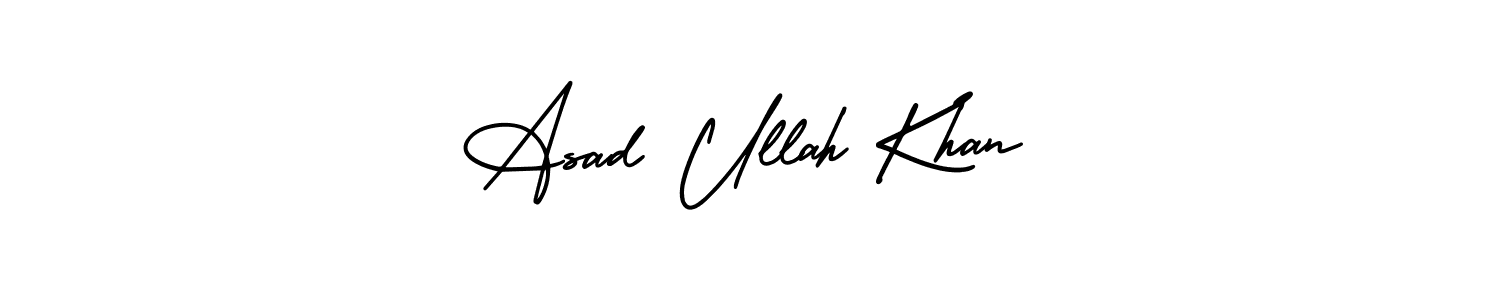 It looks lik you need a new signature style for name Asad Ullah Khan. Design unique handwritten (AmerikaSignatureDemo-Regular) signature with our free signature maker in just a few clicks. Asad Ullah Khan signature style 3 images and pictures png