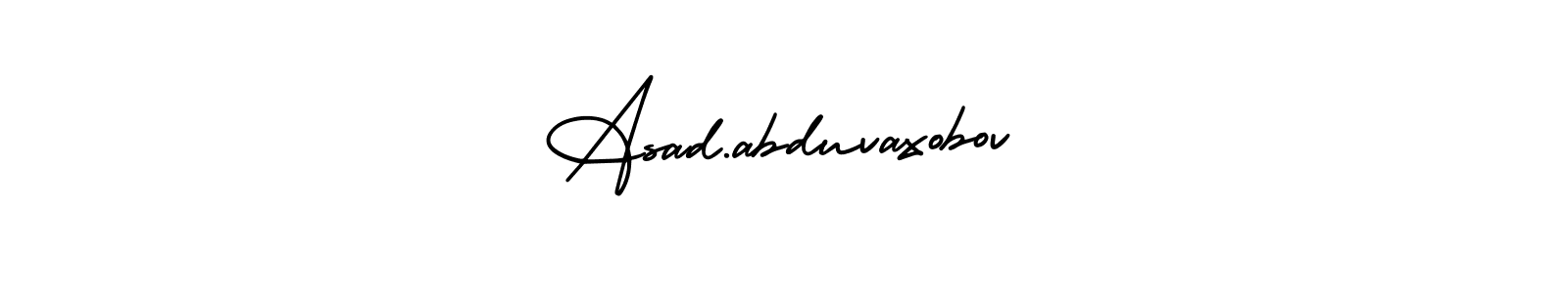 See photos of Asad.abduvaxobov official signature by Spectra . Check more albums & portfolios. Read reviews & check more about AmerikaSignatureDemo-Regular font. Asad.abduvaxobov signature style 3 images and pictures png