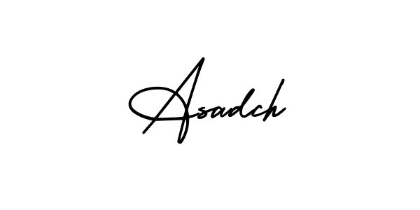 Asadch stylish signature style. Best Handwritten Sign (AmerikaSignatureDemo-Regular) for my name. Handwritten Signature Collection Ideas for my name Asadch. Asadch signature style 3 images and pictures png
