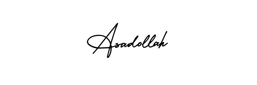 This is the best signature style for the Asadollah name. Also you like these signature font (AmerikaSignatureDemo-Regular). Mix name signature. Asadollah signature style 3 images and pictures png
