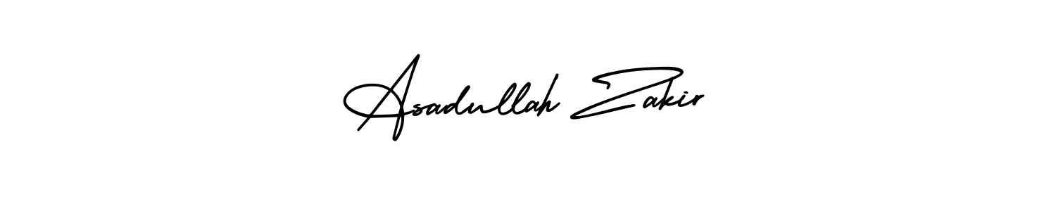 Make a beautiful signature design for name Asadullah Zakir. Use this online signature maker to create a handwritten signature for free. Asadullah Zakir signature style 3 images and pictures png