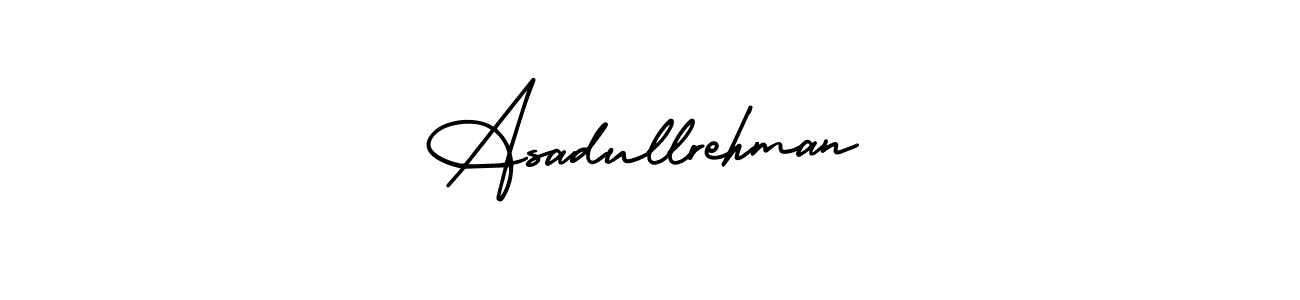 Asadullrehman stylish signature style. Best Handwritten Sign (AmerikaSignatureDemo-Regular) for my name. Handwritten Signature Collection Ideas for my name Asadullrehman. Asadullrehman signature style 3 images and pictures png