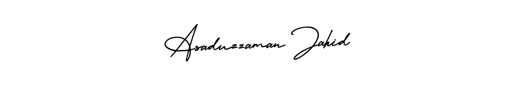 Similarly AmerikaSignatureDemo-Regular is the best handwritten signature design. Signature creator online .You can use it as an online autograph creator for name Asaduzzaman Jahid. Asaduzzaman Jahid signature style 3 images and pictures png