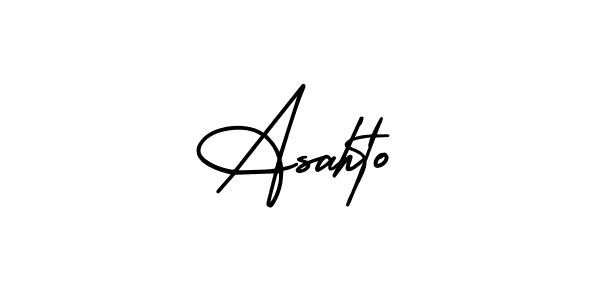 Asahto stylish signature style. Best Handwritten Sign (AmerikaSignatureDemo-Regular) for my name. Handwritten Signature Collection Ideas for my name Asahto. Asahto signature style 3 images and pictures png