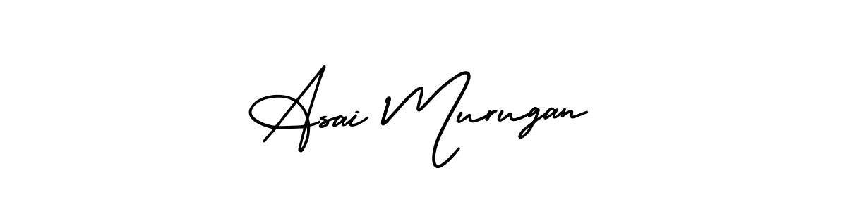 Make a beautiful signature design for name Asai Murugan. With this signature (AmerikaSignatureDemo-Regular) style, you can create a handwritten signature for free. Asai Murugan signature style 3 images and pictures png