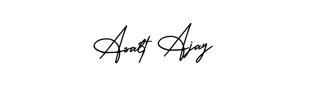 It looks lik you need a new signature style for name Asalt Ajay. Design unique handwritten (AmerikaSignatureDemo-Regular) signature with our free signature maker in just a few clicks. Asalt Ajay signature style 3 images and pictures png