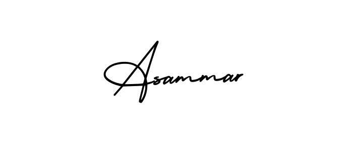 Make a beautiful signature design for name Asammar. With this signature (AmerikaSignatureDemo-Regular) style, you can create a handwritten signature for free. Asammar signature style 3 images and pictures png