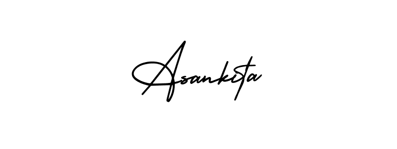 if you are searching for the best signature style for your name Asankita. so please give up your signature search. here we have designed multiple signature styles  using AmerikaSignatureDemo-Regular. Asankita signature style 3 images and pictures png