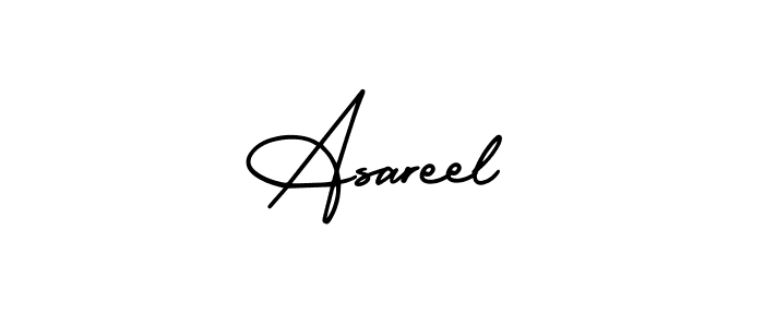 Asareel stylish signature style. Best Handwritten Sign (AmerikaSignatureDemo-Regular) for my name. Handwritten Signature Collection Ideas for my name Asareel. Asareel signature style 3 images and pictures png