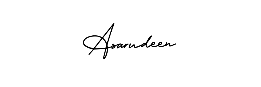 How to Draw Asarudeen signature style? AmerikaSignatureDemo-Regular is a latest design signature styles for name Asarudeen. Asarudeen signature style 3 images and pictures png
