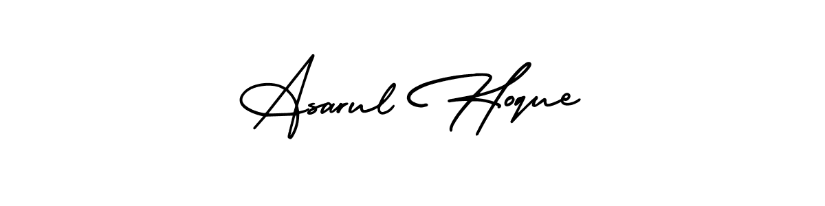 How to Draw Asarul Hoque signature style? AmerikaSignatureDemo-Regular is a latest design signature styles for name Asarul Hoque. Asarul Hoque signature style 3 images and pictures png