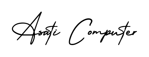A dynamic signature style for Asati Computer using AmerikaSignatureDemo-Regular script. Designed to look authentic, handwritten, and professional. Asati Computer signature style 3 images and pictures png