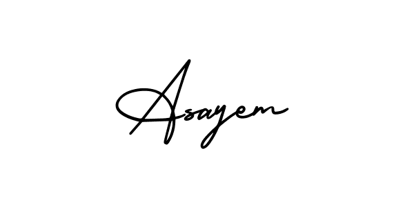 How to make Asayem signature? AmerikaSignatureDemo-Regular is a professional autograph style. Create handwritten signature for Asayem name. Asayem signature style 3 images and pictures png