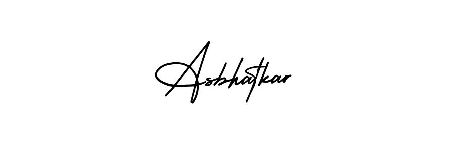 AmerikaSignatureDemo-Regular is a professional signature style that is perfect for those who want to add a touch of class to their signature. It is also a great choice for those who want to make their signature more unique. Get Asbhatkar name to fancy signature for free. Asbhatkar signature style 3 images and pictures png